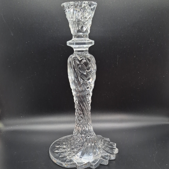 Waterford Crystal Clear Glass Candle Stick Holder 
